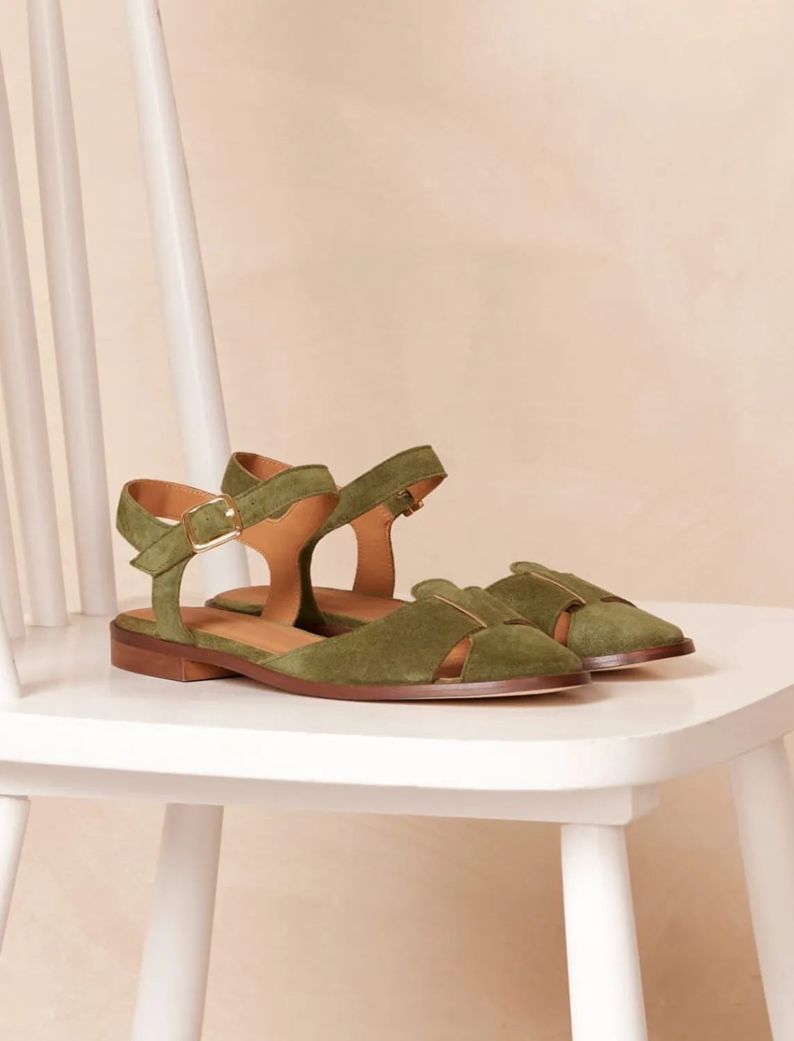 Pied de Biche Sandales>Amandine Olive