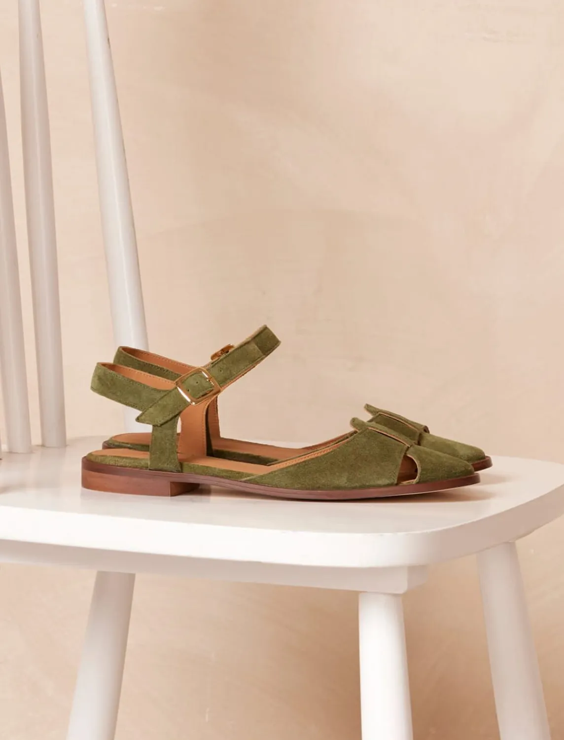 Pied de Biche Sandales>Amandine Olive