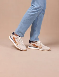 Pied de Biche Sneakers>Charlie Greige Clair & Navy