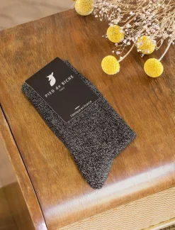 Pied de Biche Chaussettes>Chaussettes Noir Paillete