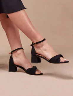 Pied de Biche Sandales>Mae Noir Velours